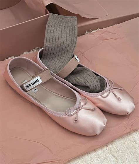 fake miu miu ballet shoes|mini miu ballet flats.